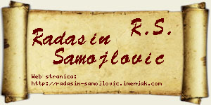 Radašin Samojlović vizit kartica